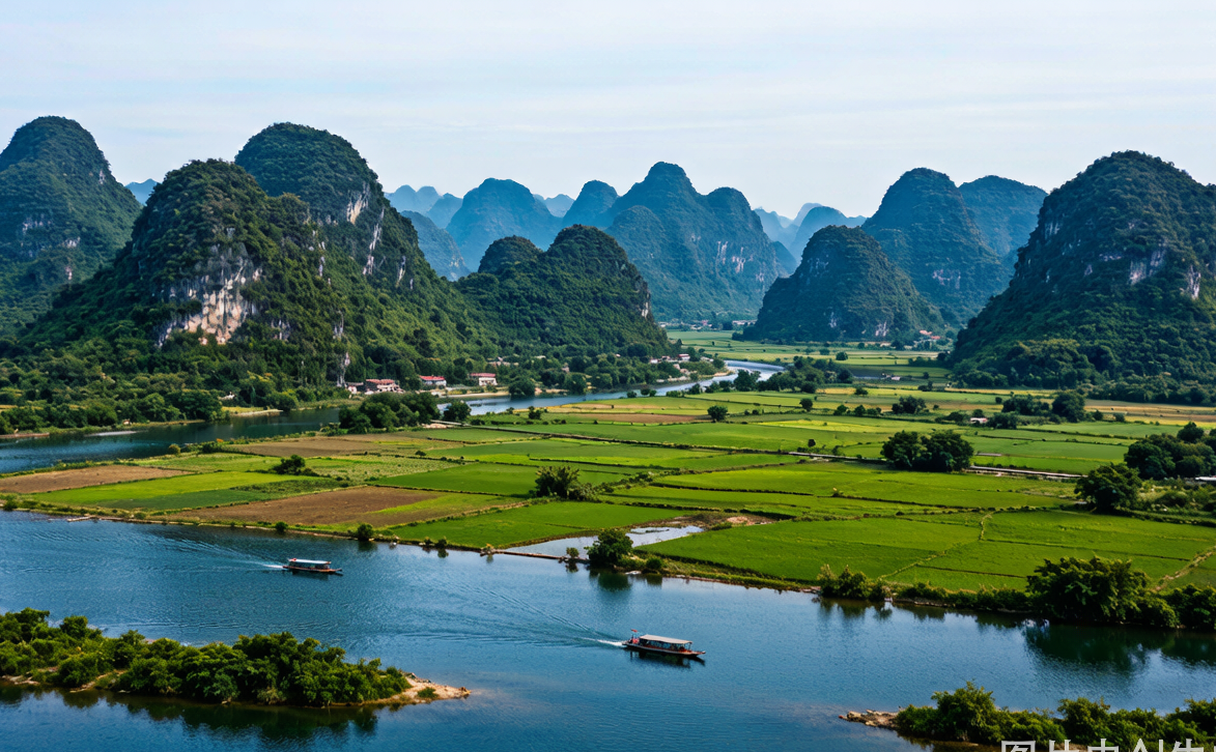 Detian Transnational Waterfall on the China-Vietnam border in Chongzuo, Guangxi