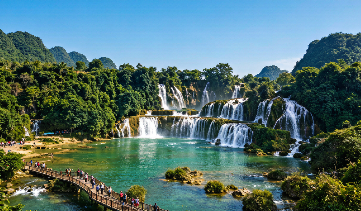 Detian Waterfall on the Guangxi China-Vietnam border