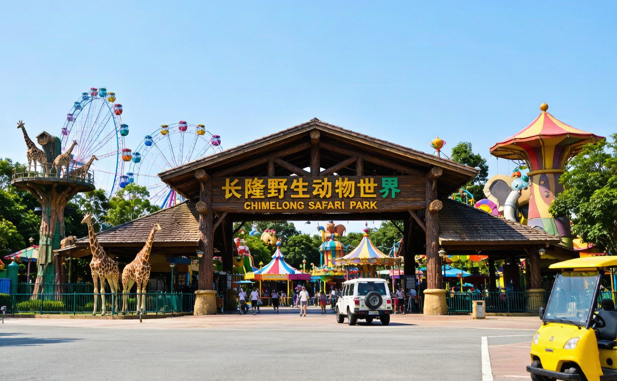 Chimelong Tourist Resort Guangzhou aerial view