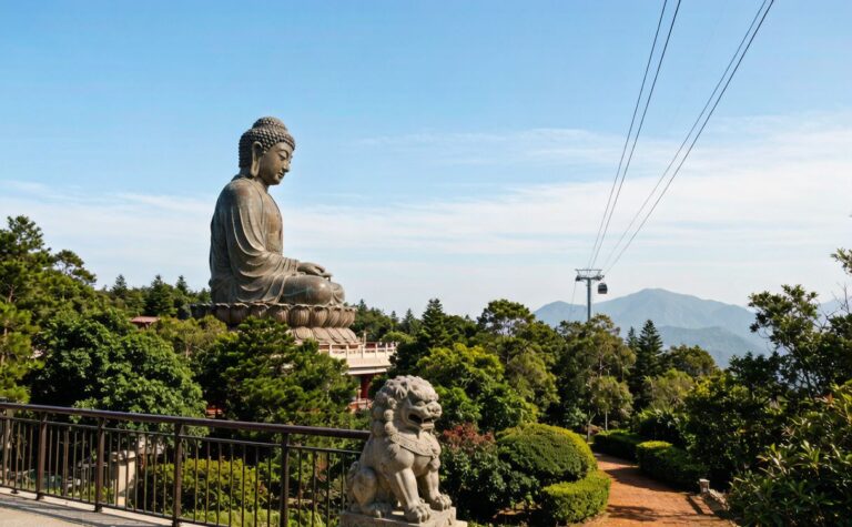 Ngong Ping Big Buddha, Hong Kong, China: Cable Car to the Sky