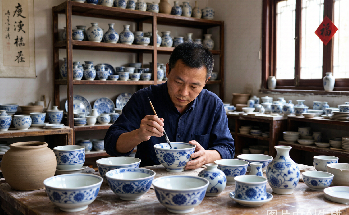 Jingdezhen porcelain kilns workshops China