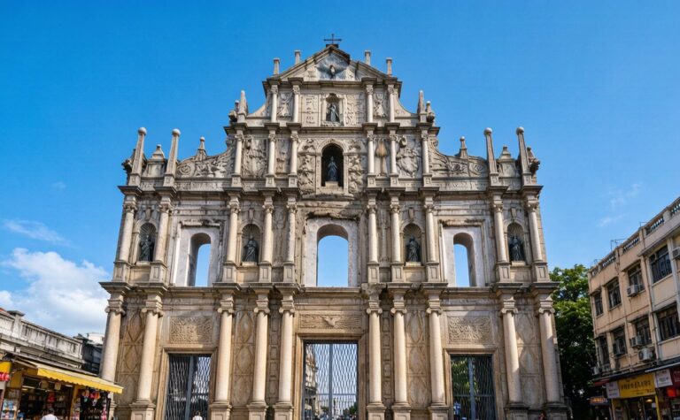 Ruins of St. Paul, Macau, China: Historic Façade