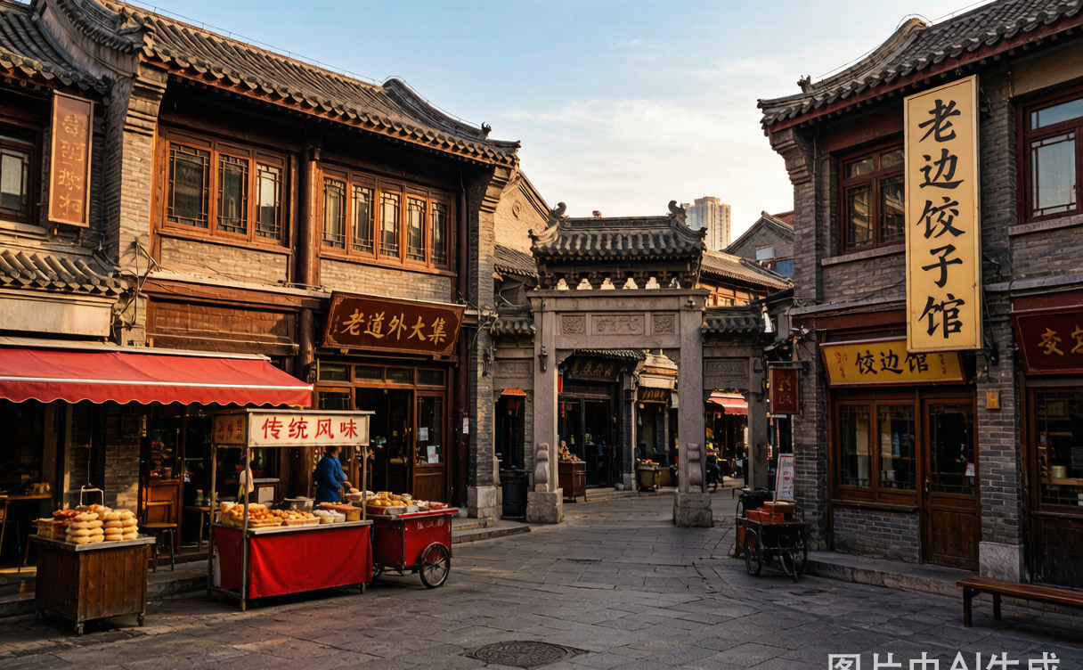 Shenyang northeast China barbecue dumplings night market