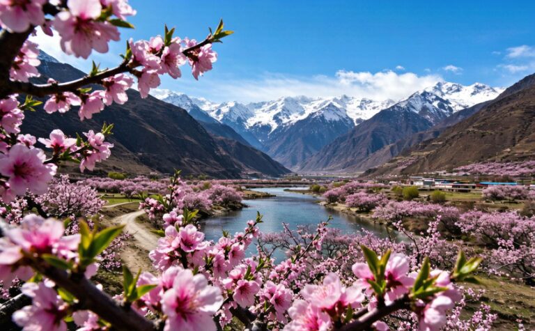Nyingchi Peach Blossom, Tibet, China: Spring in the Himalayas