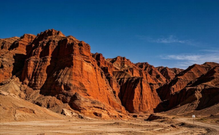 Flaming Mountains, Turpan, Xinjiang, China: Red Canyon