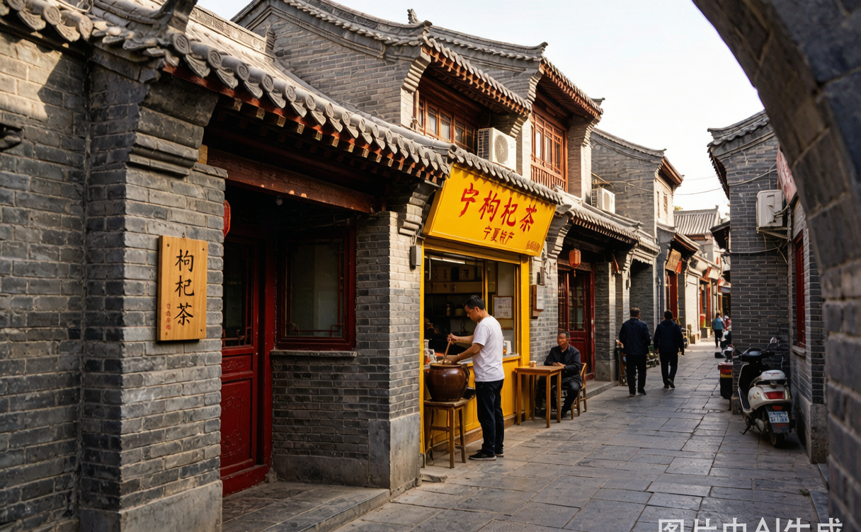 Yinchuan halal lamian noodles and eight-treasure tea China