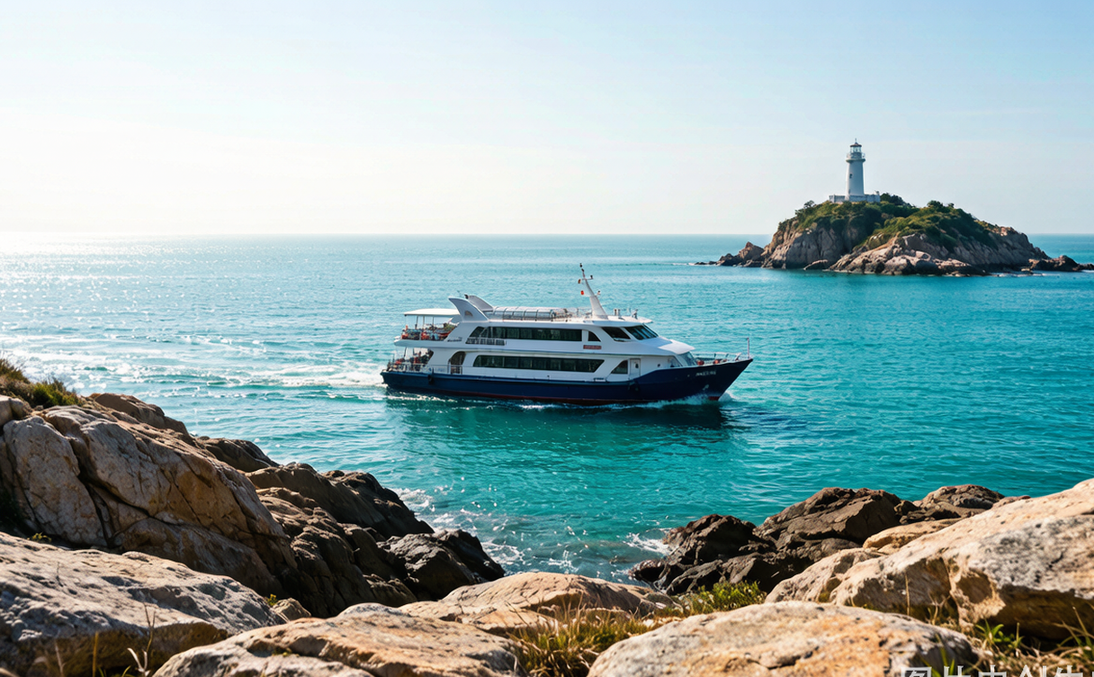 Wailingding Island ferry Zhuhai turquoise bay