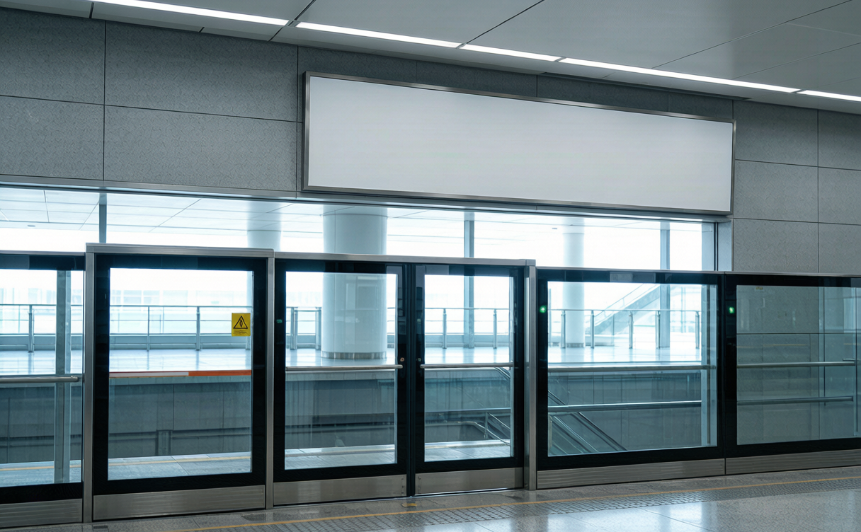 Inter-terminal shuttle train at a modern Chinese airport