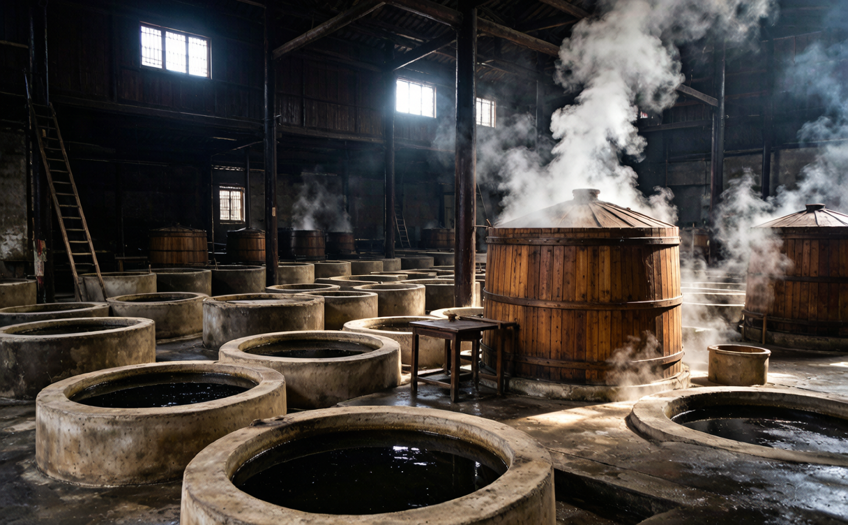 Baijiu guide for foreigners - traditional Chinese distillery fermentation pits