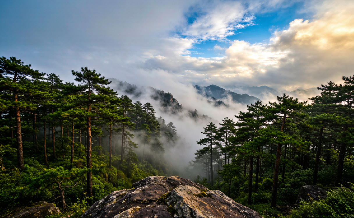 Linyi travel guide - misty pine ridges of Mengshan in southern Shandong