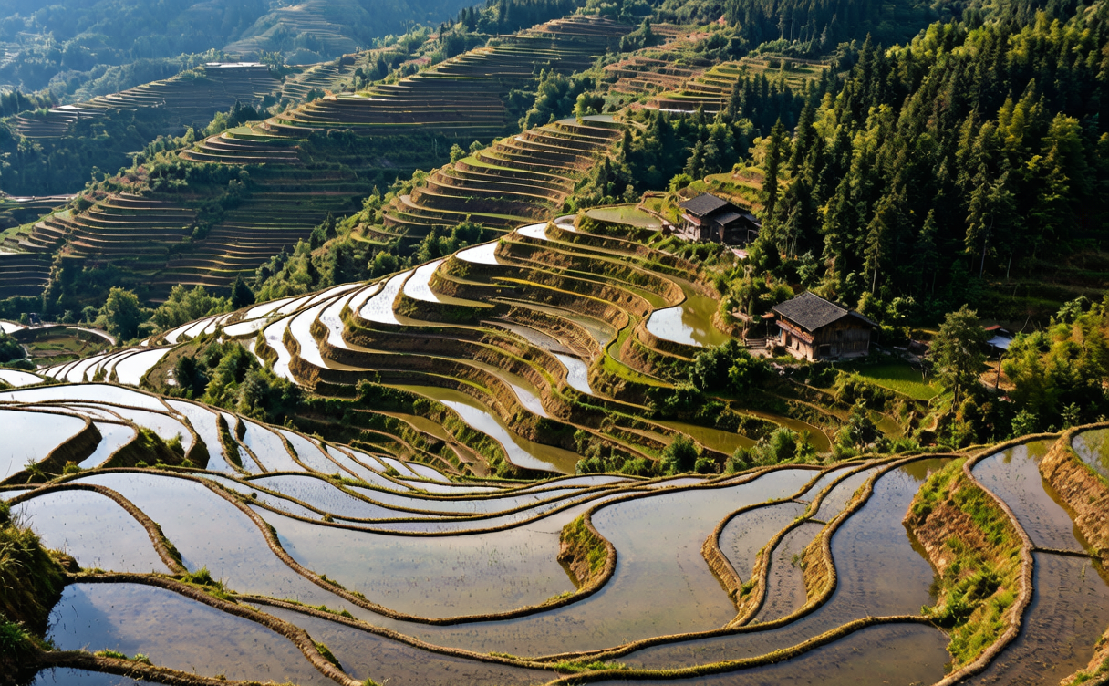 Lishui travel guide - sunrise over the Yunhe rice terraces in Zhejiang
