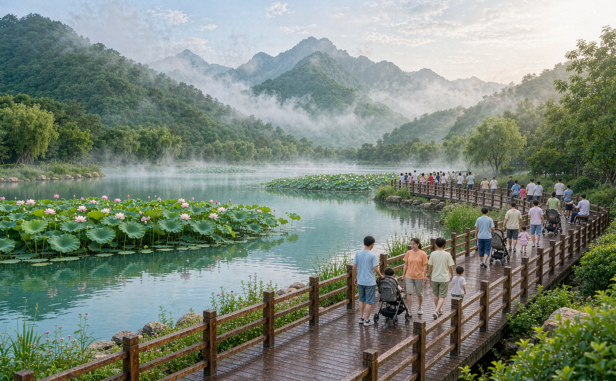 mingyue-mountain-jiangxi-guide - Wentang Town selenium hot spring pools