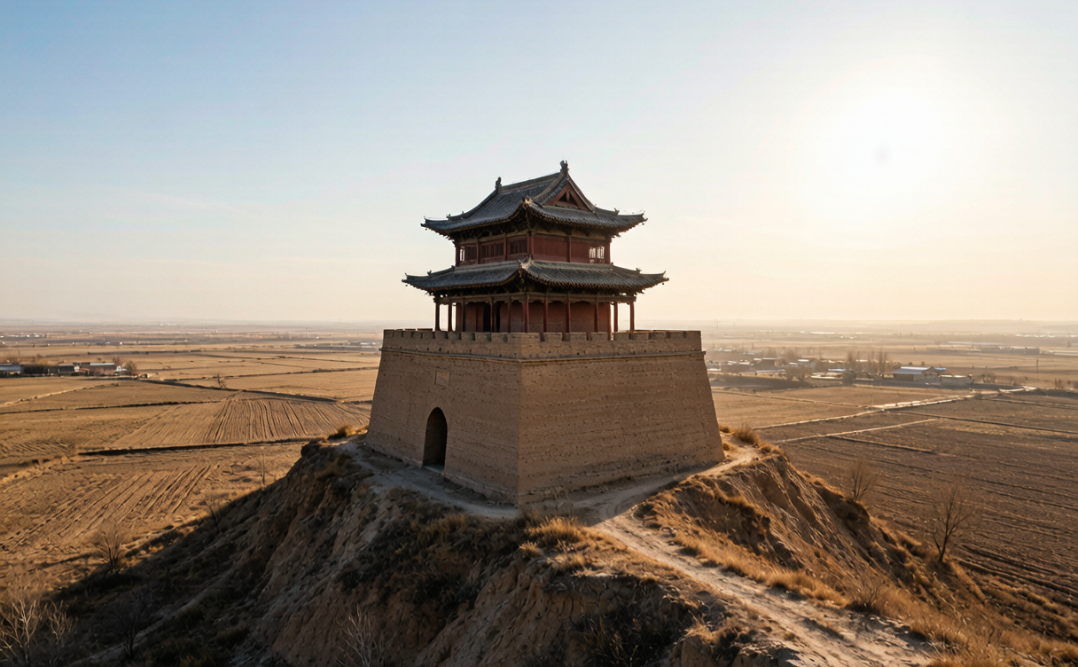 Reconstructed gate of Hangu Pass near Sanmenxia
