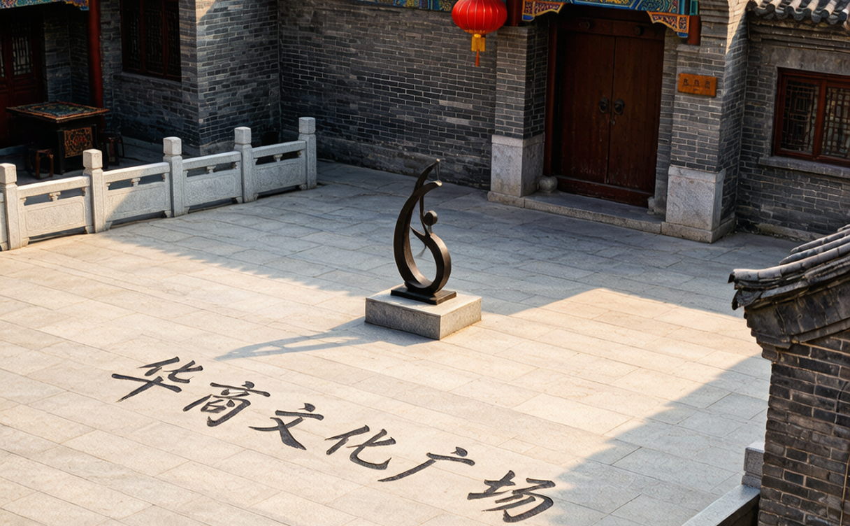 Open square and old courtyard alleys in the Huashang cultural area of Shangqiu