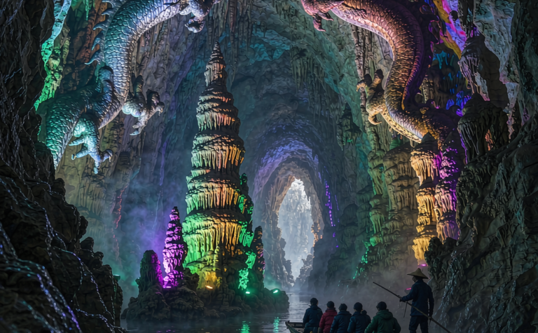 Shuanglong Cave Guide: Jinhua’s Illuminated Karst Caverns