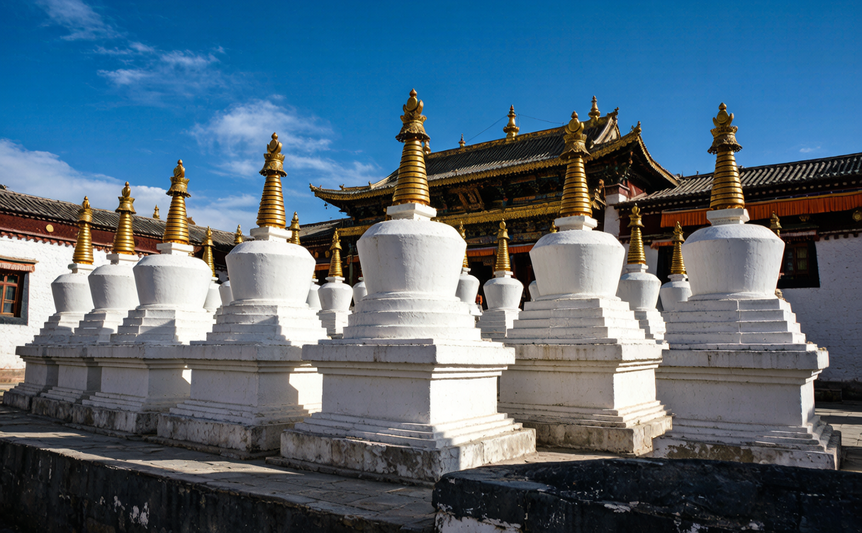 Ta'er Monastery guide - the golden roofs of Ta'er Monastery in Huangzhong, Qinghai