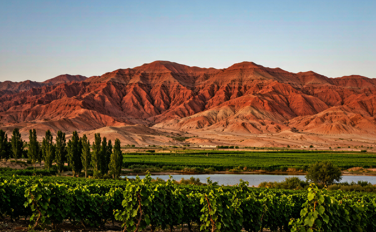 Tourists sampling fresh grapes at a Turpan Grape Valley family vineyard