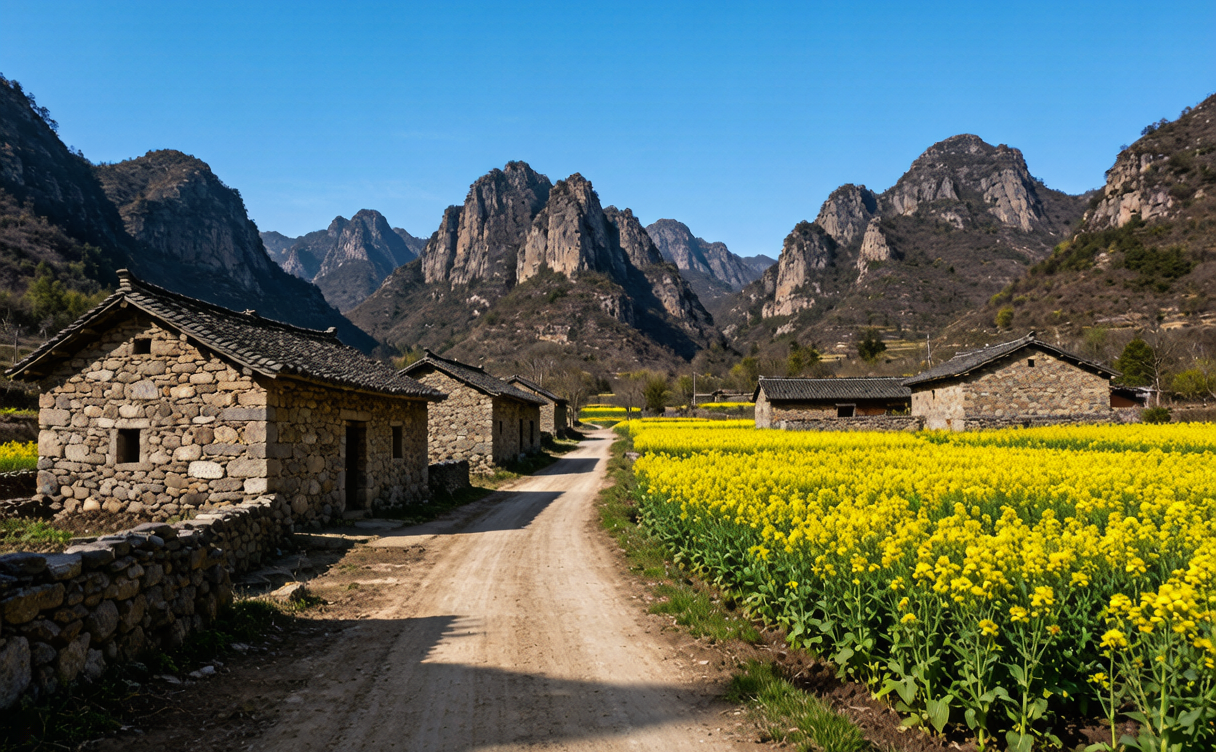 Wanfenglin guide - cone karst peaks above flooded rice paddies in Guizhou