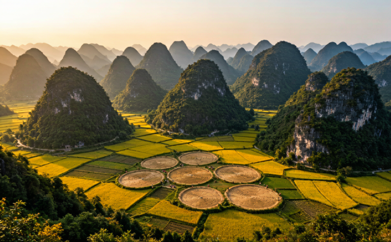 Wanfenglin Guide: Ten Thousand Peak Forest and Rice Fields in Guizhou