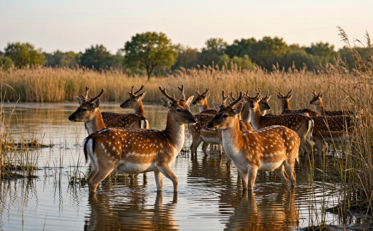 Autumn salt marsh and tidal creeks of the Yancheng Yellow Sea wetlands, Jiangsu, China