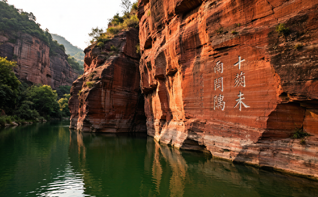 Jingbian Yellow River wave valley rippled sandstone in a narrow canyon near Yulin, Shaanxi
