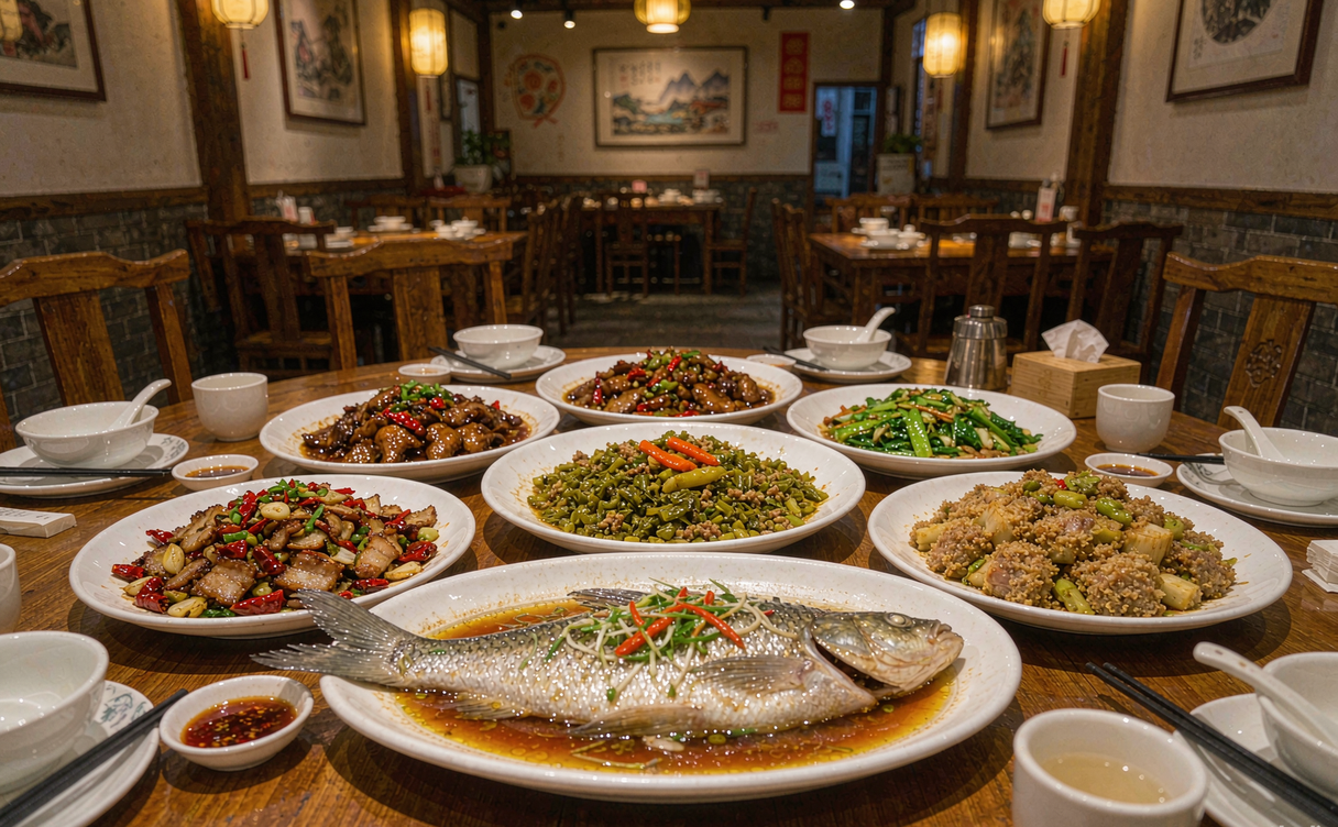 Fuzhou Jiangxi local food spread