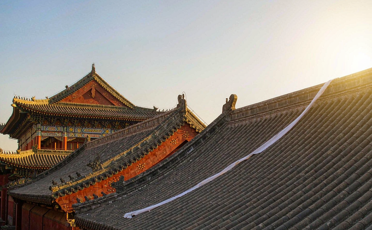 Hengdian ancient street film set in Zhejiang, China