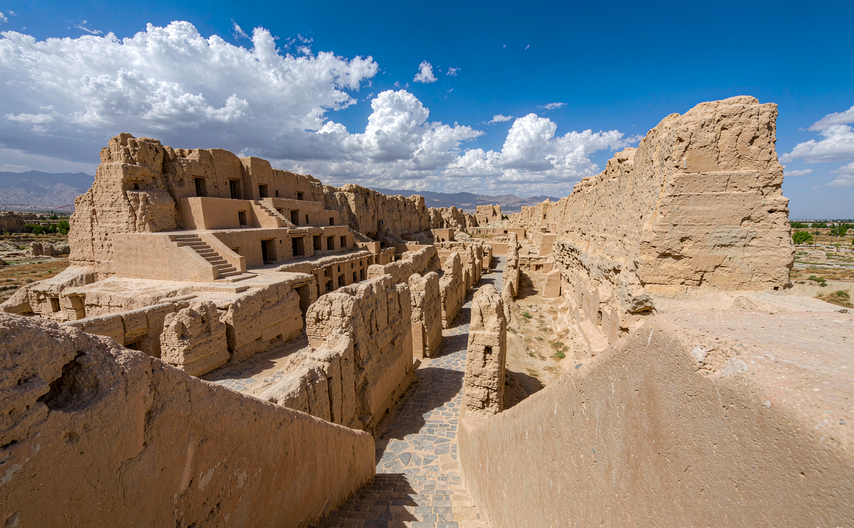 Jiaohe Ruins loess plateau Turpan