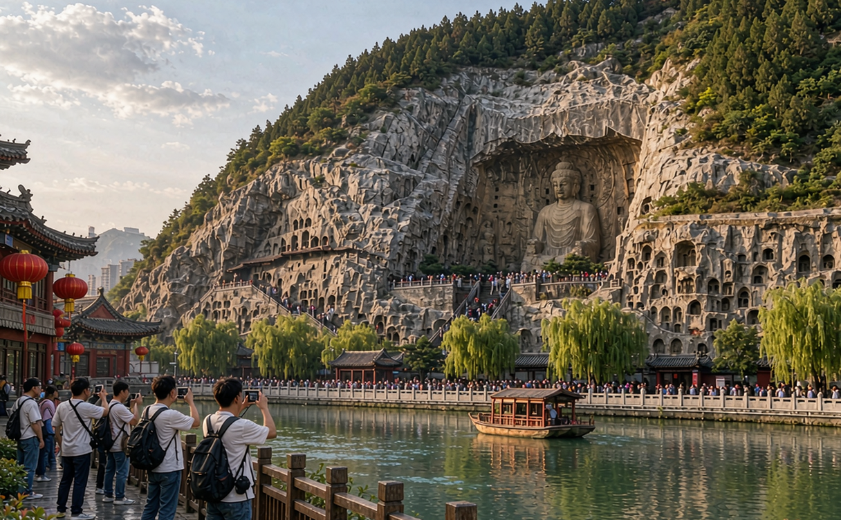 Xiaolangdi Dam releasing Yellow River water during annual flood discharge