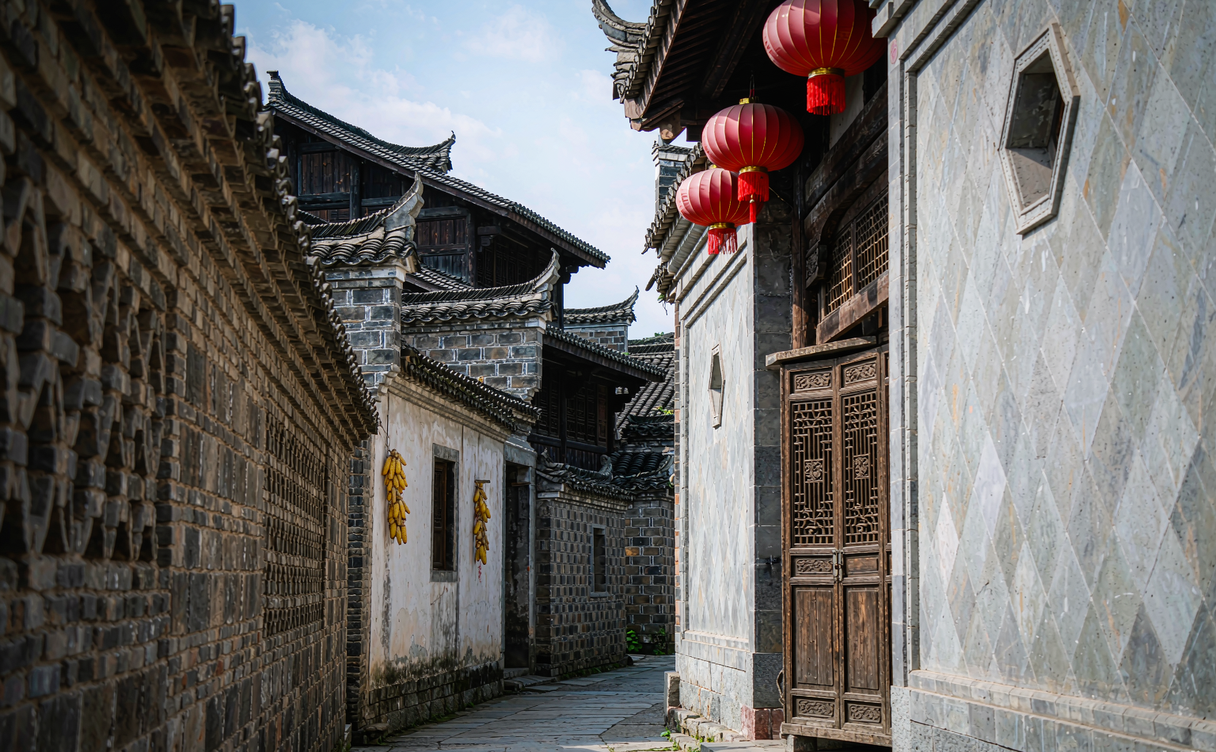 Nuanquan old town courtyard lanes
