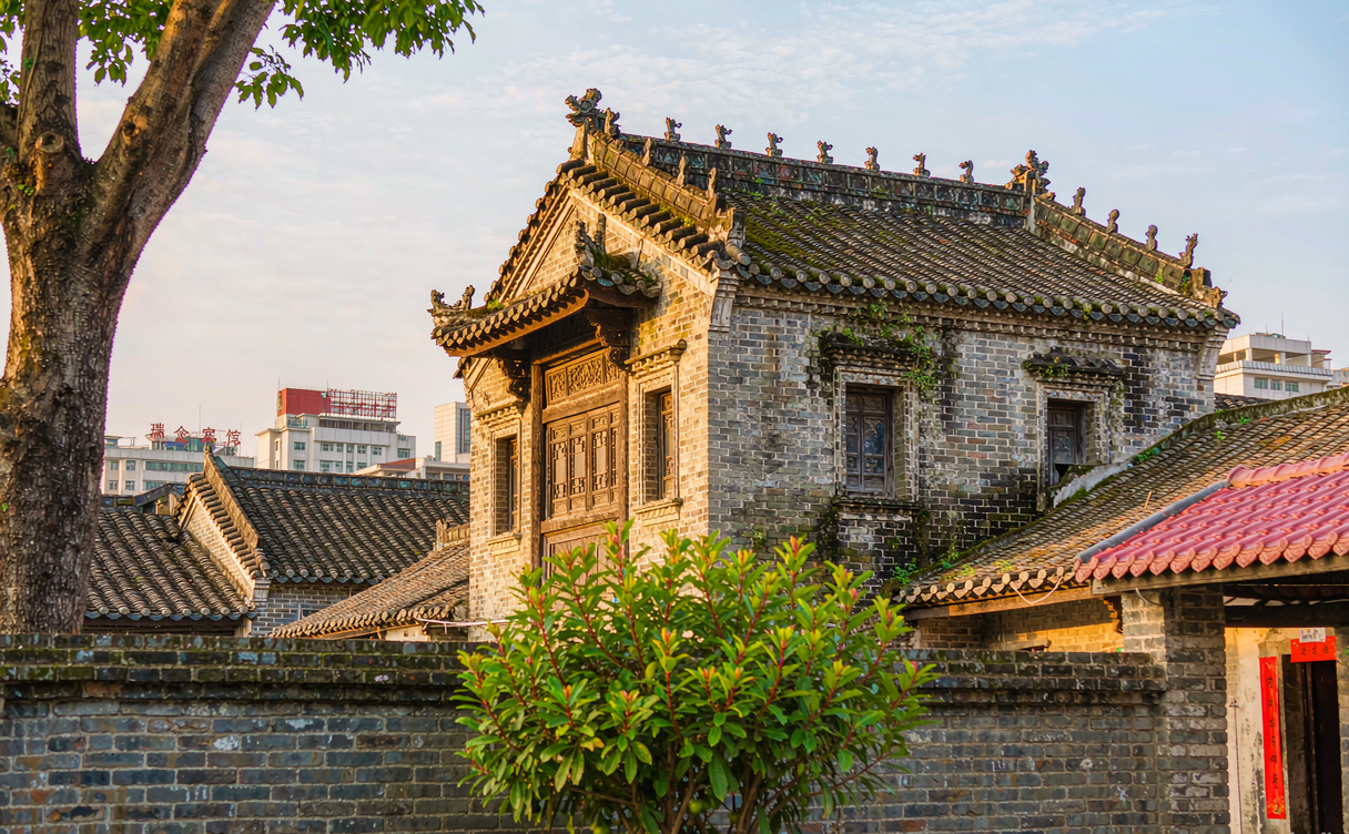 The red well and stone plaque at Hongjing village, a revolutionary heritage site in Ruijin, Jiangxi, China