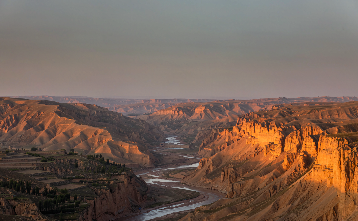 Yan'an Hukou Waterfall Yellow River