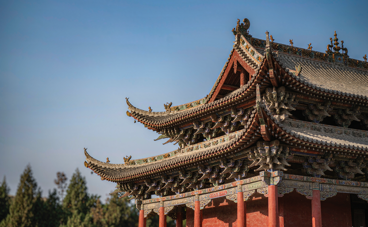 The towering bronze Guanyin statue inside the Great Compassion Pavilion at Longxing Temple, Zhengding, Hebei, China