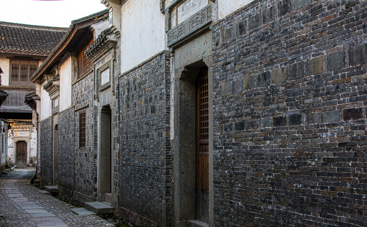 Zhuge Bagua Village central pond Lanxi Zhejiang
