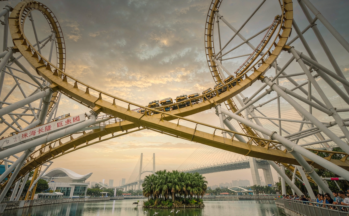 Zhuhai Chimelong Ocean Kingdom entrance in Guangdong, China
