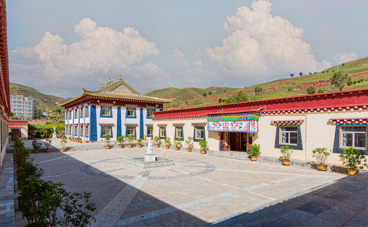 Tibetan-style hotel room with heated floors in Lhasa, Tibet, China