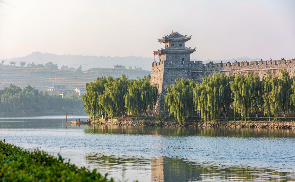Hakka ancient city Fujian courtyard residence in Changing