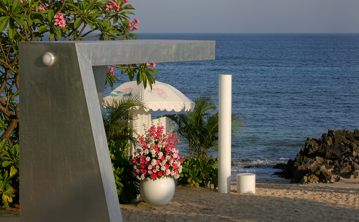 Romantic resort setup in Sanya, China