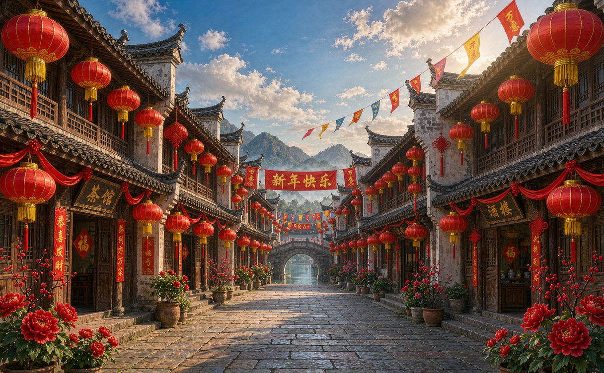 New Year celebrations in Pingyao, China