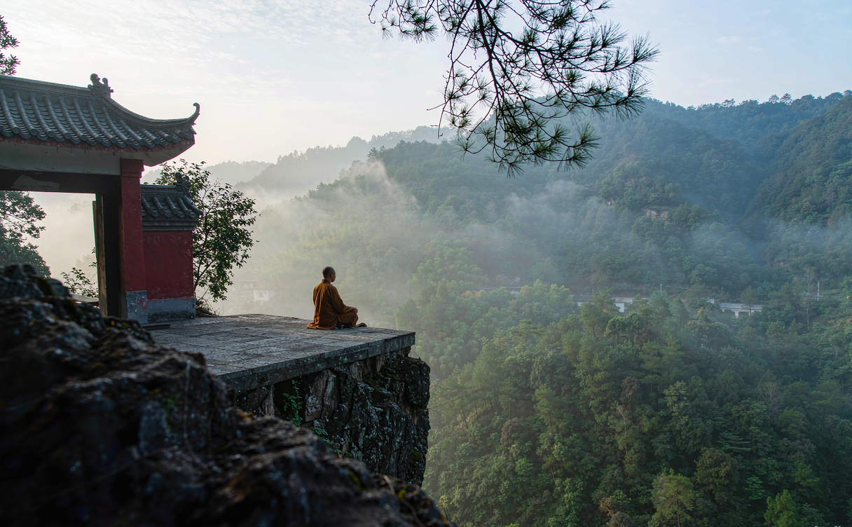 Taoist meditation cliff