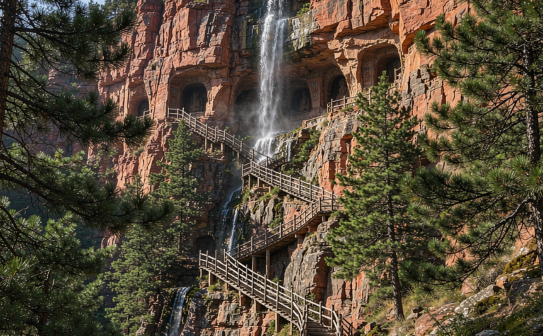 Mati Temple Grottoes Guide: Cliff Stairways of Zhangye’s Stone Forest