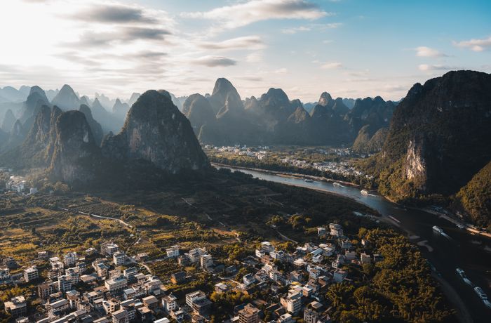 Guilin karst mountains