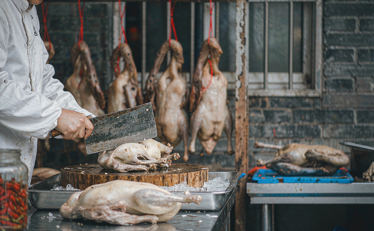 Nanjing salted duck sliced and plated