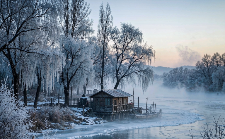 Wusong Island Guide: Jilin’s Rime Trees and Winter River Fog